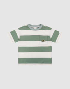 Fleur Harris 'Prehistorica' Hawser Tee - Olive Leaf
