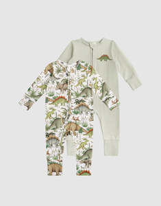 Fleur Harris 'Prehistorica' Timeless Coverall Set - Eggshell