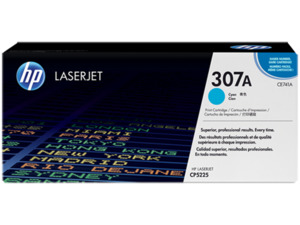Genuine Hp Colour Laser Toner: HP CE741A Cyan Toner Cartridge - 7,300 pages