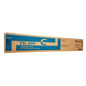 Genuine Kyocera Colour Copier Toner: Kyocera TK899 Cyan Toner Cartridge - 6,000 pages