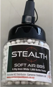 Bbs Gas: BB'S 0.2g X 1000 for Airsoft - LARGE BOTTLE