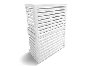 2mm Aluminium Heat Pump Cover – Outdoor AC Unit Cover – White (Large)
