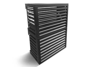 2mm Aluminium Heat Pump Cover – Outdoor AC Unit Cover – Black (Large)