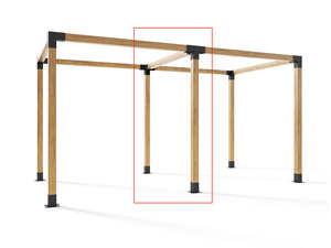 Steel Pergola Bracket: Pergola Bracket 4-Way Kit
