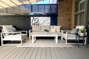 Unwind Range: Bone 3-seater sofa, 2 single chairs & coffee table - Outside Space