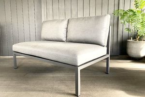 2 Seater Sofas: FOMO Outdoor Modular Range- Armless Double Sofa - Outside Space