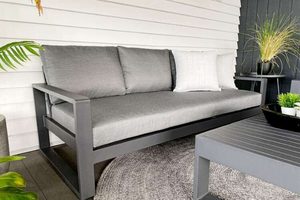3 Seaters Sofas: Unwind 3-seater Outdoor Sofa ( charcoal frame) - Outside Space