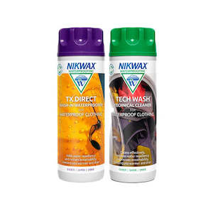 Accessories: Nikwax Tech Wash + TX Direct Wash-In Twin Pack 300ml