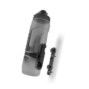 Fidlock Twist 800ml Bottle Set With Fidlock Logo Front - Transparent Black