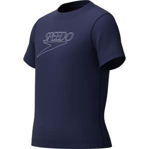 Speedo Junior Boys Unisex Short Sleeve Classic Logo Rashguard