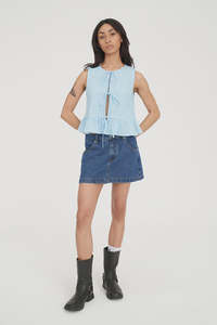 Huffer Catalina Bow Top - Blue/Chalk