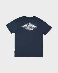 Mens: Quiksilver Rough Seas SS Tee - Midnight Navy
