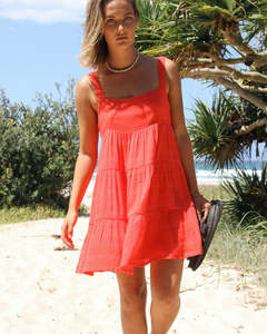 Womens: Volcom Viper Mini Dress - Red
