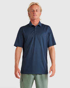 Mens Tees: Quiksilver Waterman Water Polo 2 - Midnight Navy