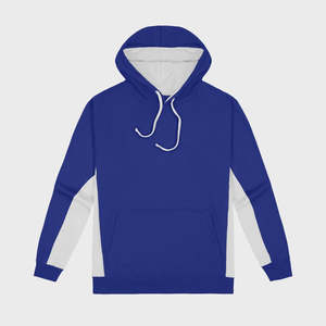 Mens Jumpers And Hoodies: Cloke Matchpace Hoody - Royal Blue/White
