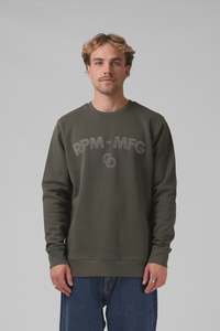Mens Jumpers And Hoodies: RPM Link Crew - Dusty Olive