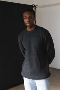 RPM Irish Sailor Knit - Black Marl