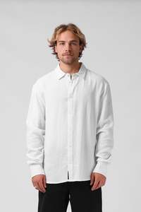 Mens Shirts: RPM Baller LS Shirt - White