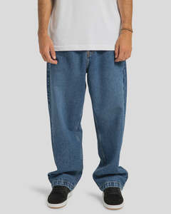 DC Worker Baggy Denim RSI Pants - Stone Indigo