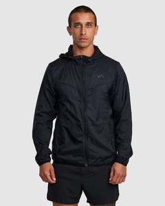 Mens Jackets: RVCA Mens Runner Jacket - Black