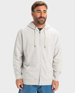 Mens Jackets: Quiksilver Salt Water Zip Hoodie - Wind Chime - 2 for $120
