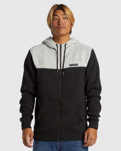 Quiksilver Keller Block Zip - Black Heather