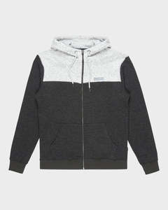 Mens Jackets: Quiksilver Keller Block Zip II - Black Heather