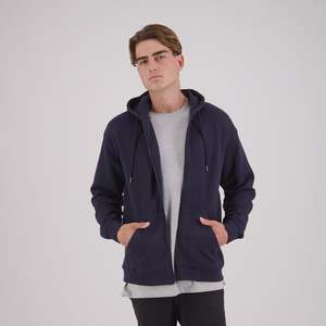 Mens Jackets: Cloke Campfire Hood - Navy