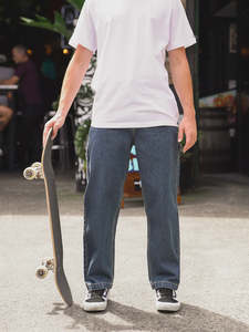 Mens Jeans: Volcom Kraftsman Denim - Indigo Ridge Wash