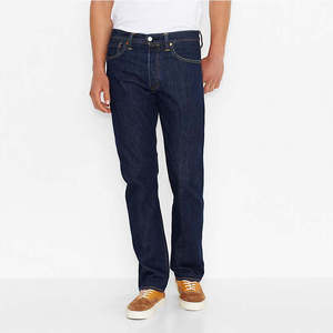 Mens Jeans: Levi's Original 501 Jean - Rinse 37461
