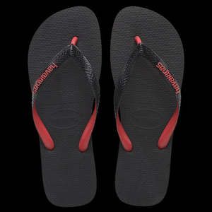 Havaianas Top Rubber - Black/Red Ruby