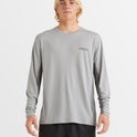 Mens Rashies: Quiksilver Sea Grass LS Rashie - Sharkskin