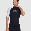 Mens Rashies: Quiksilver On Tour SS Rashie - Black