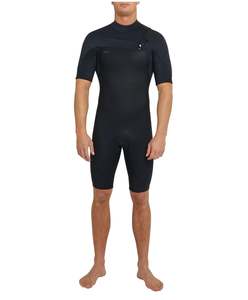 Mens Wetsuits: O'Neill Hyperfreak CZ SS Spring Wetsuit 2mm - Black/Marine