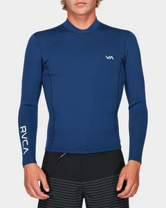 RVCA Mens Back Zip Neoprene Wetsuit Top - Navy