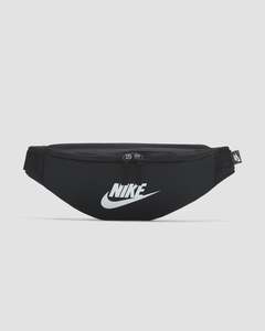 Mens Bags: Nike Heritage Waistpack - Black/White