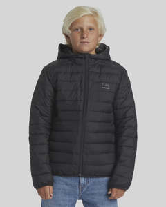 Quiksilver Youth 8-16 Scaly Puffer Jacket - Black