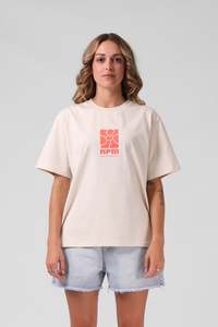 Womens Tees: RPM Flower Tee - Vintage Cream
