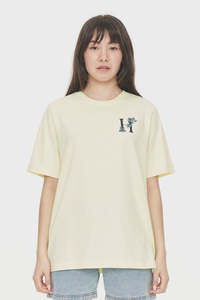 Womens Tees: Huffer 220/Garden Party Relax Tee - Limoncello