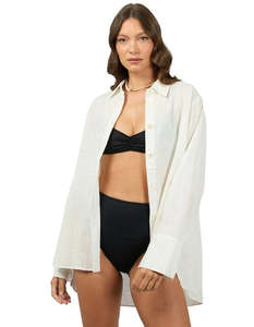 Womens Shirts: All About Eve Chloe Shirt - White