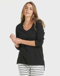 Womens Tops: Betty Basics Bonnie Long Sleeve Top - Black