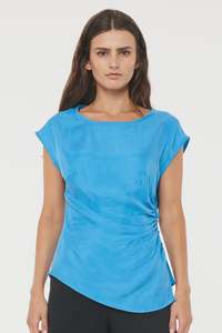 Womens Tanks And Singlets: Huffer Gabi Angel Top - Active Blue