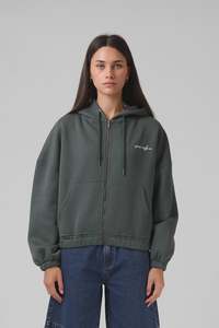 Womens Hoodies Jumpers: RPM Womens Zip Thru Hood - Bottle