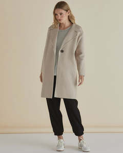 Womens Jackets: Betty Basics Cosette Coatigan - Oat