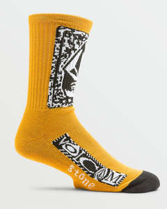 Socks: Volcom Dental Sock - Old Gold