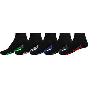 Socks: Globe Mens Stealth Ankle Sock 5 Pack - Size 7-11