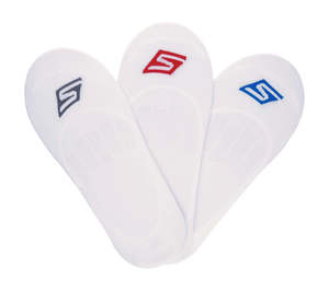 Socks: Skechers Mens Performance No Show Sock 3 Pack - White