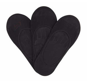 Skechers Mens Performance No Show Sock 3 Pack - Black