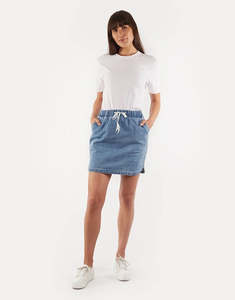 Womens Skirts: Silent Theory Minor Skirt - Denim