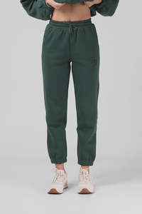 Womens Trackies: RPM Binate Trackie Pant - Pine Needle